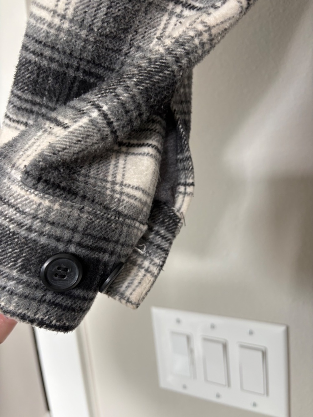 Thread & Supply Soft Gray lined Plaid Flannel - Picture 7 of 11